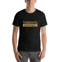 Thumbnail for Custom Toronto Basketball T-Shirt - Black - Shirt View