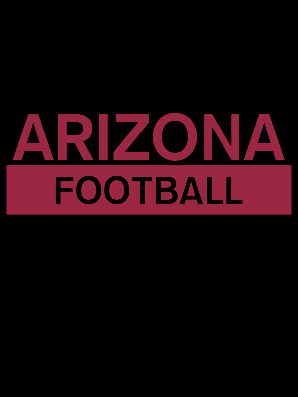Custom Arizona Football T-Shirt - Black - Decorate View