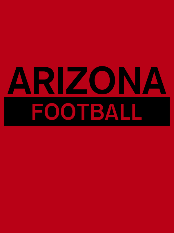 Custom Arizona Football T-Shirt - Red - Decorate View