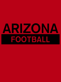 Thumbnail for Custom Arizona Football T-Shirt - Red - Decorate View