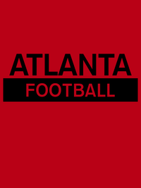 Thumbnail for Custom Atlanta Football T-Shirt - Red - Decorate View