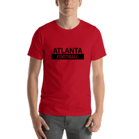 Thumbnail for Custom Atlanta Football T-Shirt - Red - Shirt View