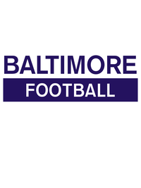 Thumbnail for Custom Baltimore Football T-Shirt - White - Decorate View