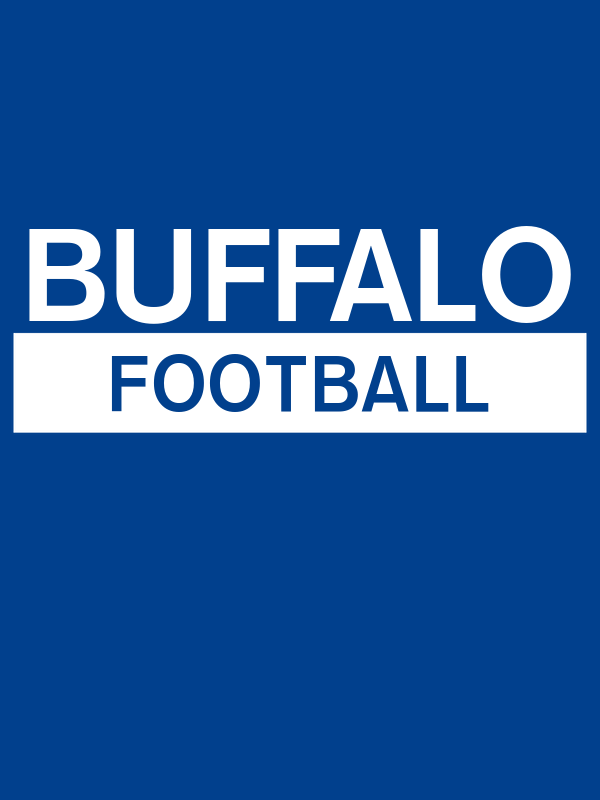Custom Buffalo Football T-Shirt - Blue - Decorate View