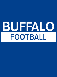 Thumbnail for Custom Buffalo Football T-Shirt - Blue - Decorate View