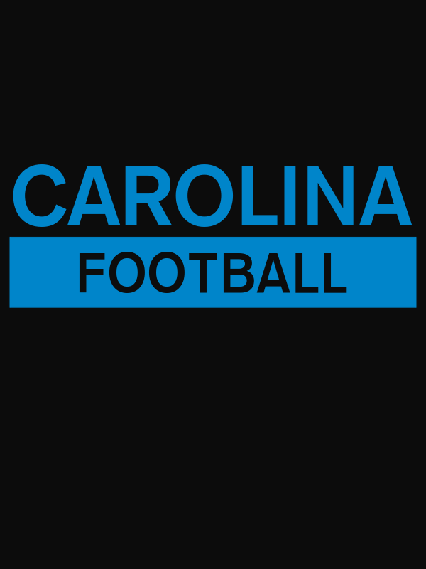 Custom Carolina Football T-Shirt - Black - Decorate View