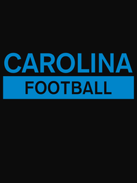 Thumbnail for Custom Carolina Football T-Shirt - Black - Decorate View