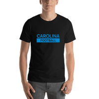 Thumbnail for Custom Carolina Football T-Shirt - Black - Shirt View