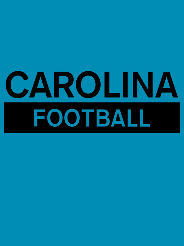 Custom Carolina Football T-Shirt - Teal - Decorate View
