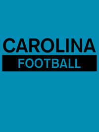 Thumbnail for Custom Carolina Football T-Shirt - Teal - Decorate View
