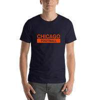 Thumbnail for Custom Chicago Football T-Shirt - Navy Blue - Shirt View