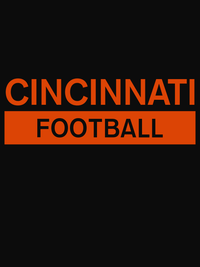 Thumbnail for Custom Cincinnati Football T-Shirt - Black - Decorate View