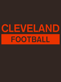 Thumbnail for Custom Cleveland Football T-Shirt - Brown - Decorate View