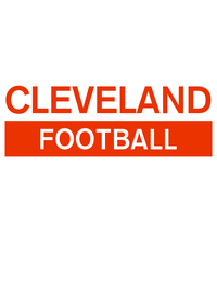 Thumbnail for Custom Cleveland Football T-Shirt - White - Decorate View