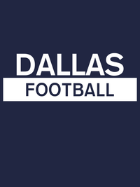 Thumbnail for Custom Dallas Football T-Shirt - Navy Blue - Decorate View