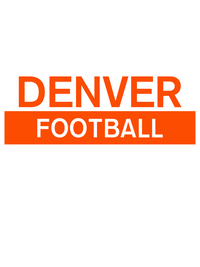 Thumbnail for Custom Denver Football T-Shirt - White - Decorate View