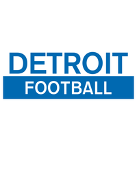 Thumbnail for Custom Detroit Football T-Shirt - White - Decorate View