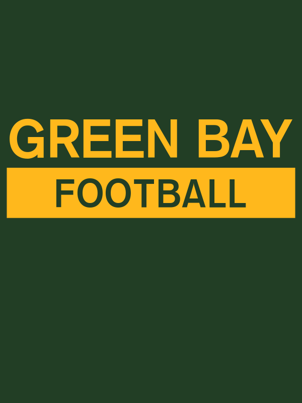 Custom Green Bay Football T-Shirt - Green - Decorate View