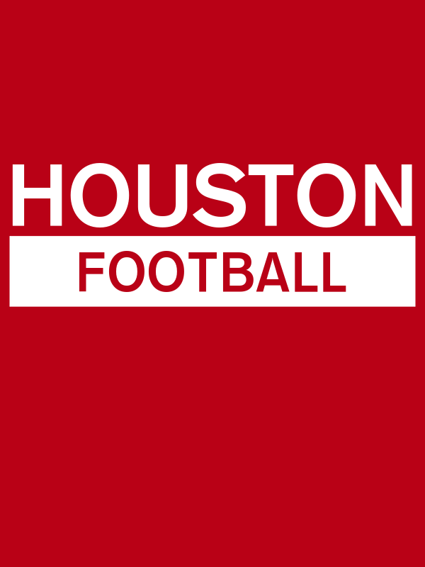 Custom Houston Football T-Shirt - Red - Decorate View