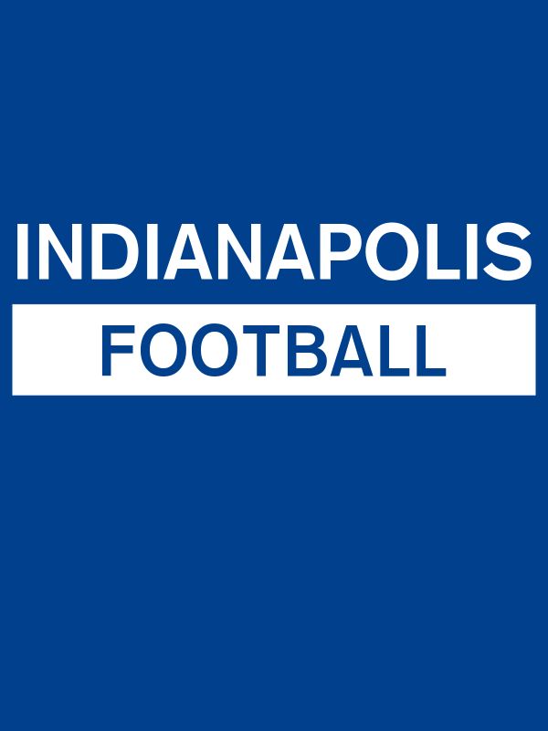 Custom Indianapolis Football T-Shirt - Blue - Decorate View