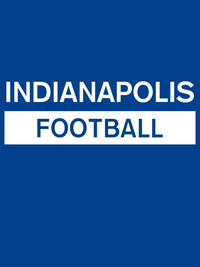 Thumbnail for Custom Indianapolis Football T-Shirt - Blue - Decorate View