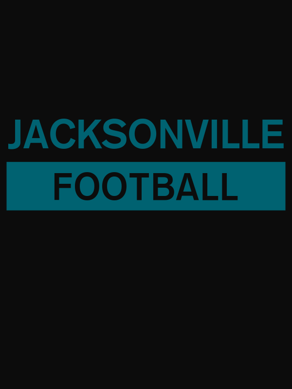 Custom Jacksonville Football T-Shirt - Black - Decorate View