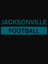Thumbnail for Custom Jacksonville Football T-Shirt - Black - Decorate View