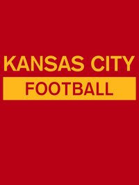 Thumbnail for Custom Kansas City Football T-Shirt - Red - Decorate View