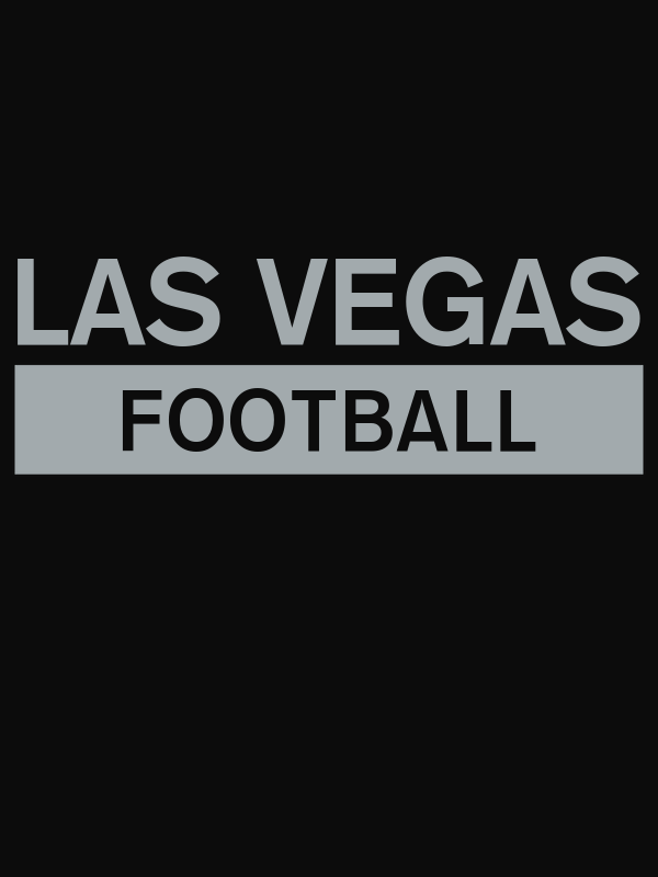 Custom Las Vegas Football T-Shirt - Black - Decorate View