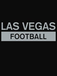 Thumbnail for Custom Las Vegas Football T-Shirt - Black - Decorate View