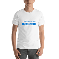 Thumbnail for Custom Los Angeles Football T-Shirt - White - Shirt View