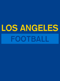 Thumbnail for Custom Los Angeles Football T-Shirt - Blue - Decorate View