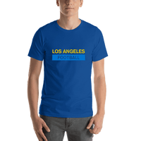 Thumbnail for Custom Los Angeles Football T-Shirt - Blue - Shirt View