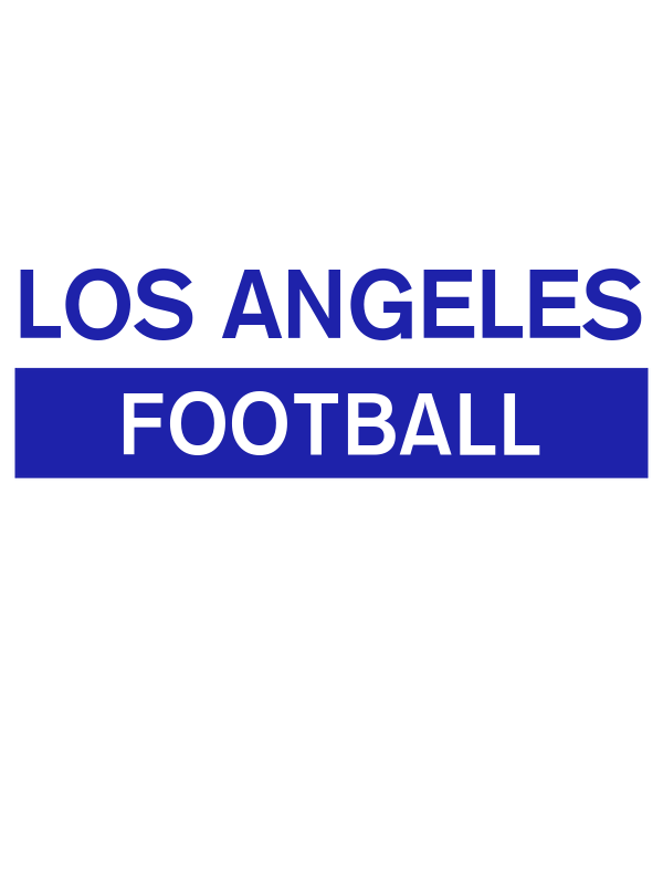 Custom Los Angeles Football T-Shirt - White - Decorate View