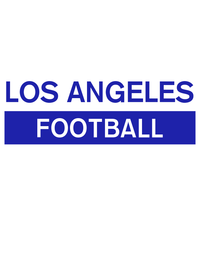 Thumbnail for Custom Los Angeles Football T-Shirt - White - Decorate View