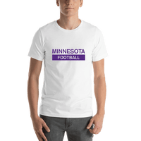 Thumbnail for Custom Minnesota Football T-Shirt - White - Shirt View