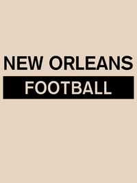 Thumbnail for Custom New Orleans Football T-Shirt - Cream - Decorate View