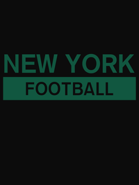 Thumbnail for Custom New York Football T-Shirt - Black - Decorate View