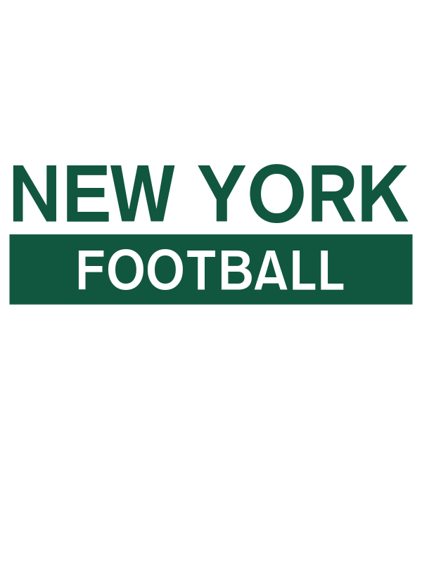 Custom New York Football T-Shirt - White - Decorate View