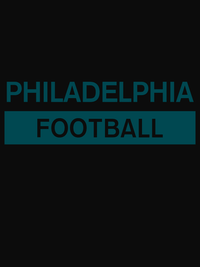 Thumbnail for Custom Philadelphia Football T-Shirt - Black - Decorate View
