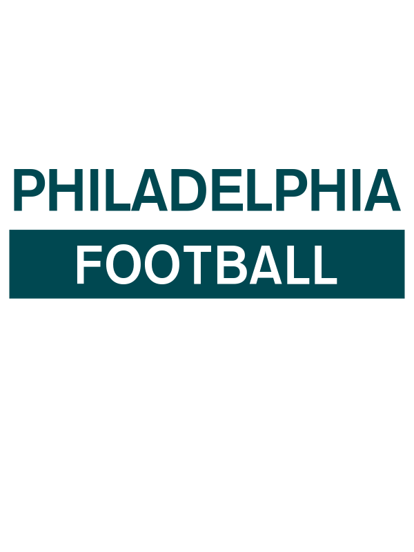 Custom Philadelphia Football T-Shirt - White - Decorate View