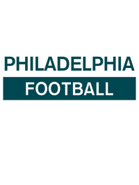 Thumbnail for Custom Philadelphia Football T-Shirt - White - Decorate View