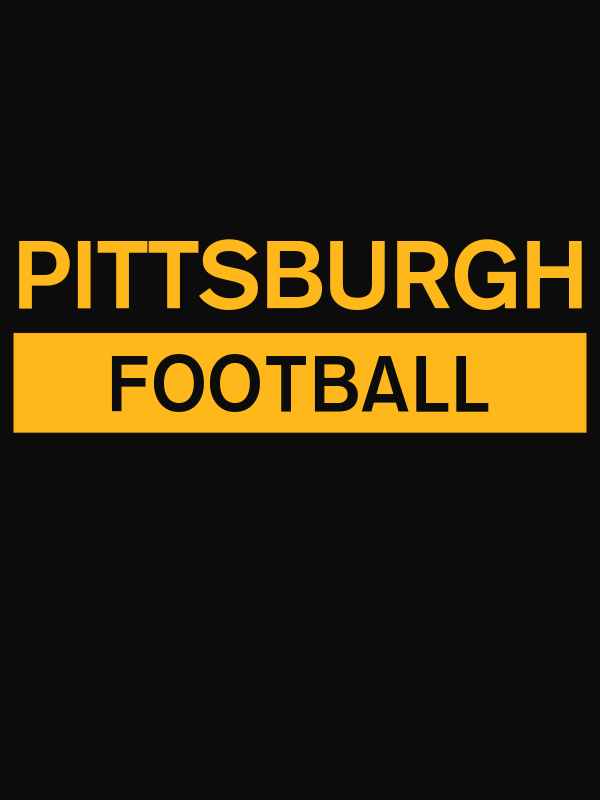 Custom Pittsburgh Football T-Shirt - Black - Decorate View