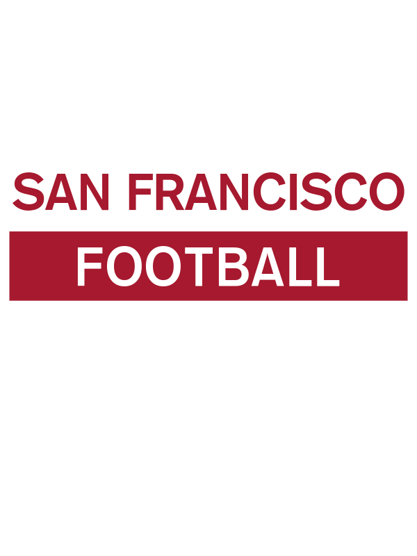 Custom San Francisco Football T-Shirt - White - Decorate View