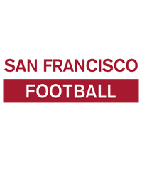 Thumbnail for Custom San Francisco Football T-Shirt - White - Decorate View