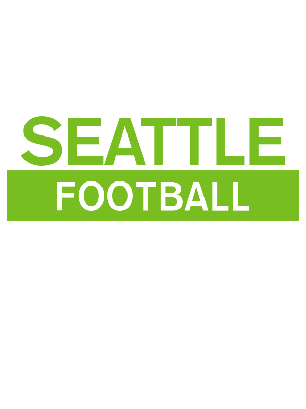 Custom Seattle Football T-Shirt - White - Decorate View