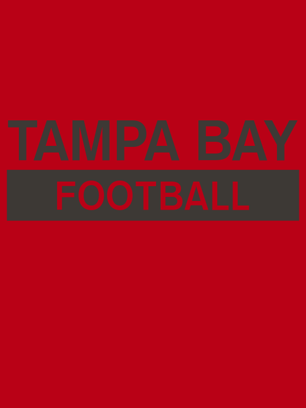 Custom Tampa Bay Football T-Shirt - Red - Decorate View