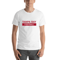 Thumbnail for Custom Tampa Bay Football T-Shirt - White - Shirt View