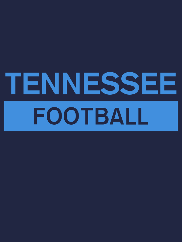 Custom Tennessee Football T-Shirt - Navy Blue - Decorate View