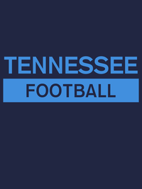 Thumbnail for Custom Tennessee Football T-Shirt - Navy Blue - Decorate View